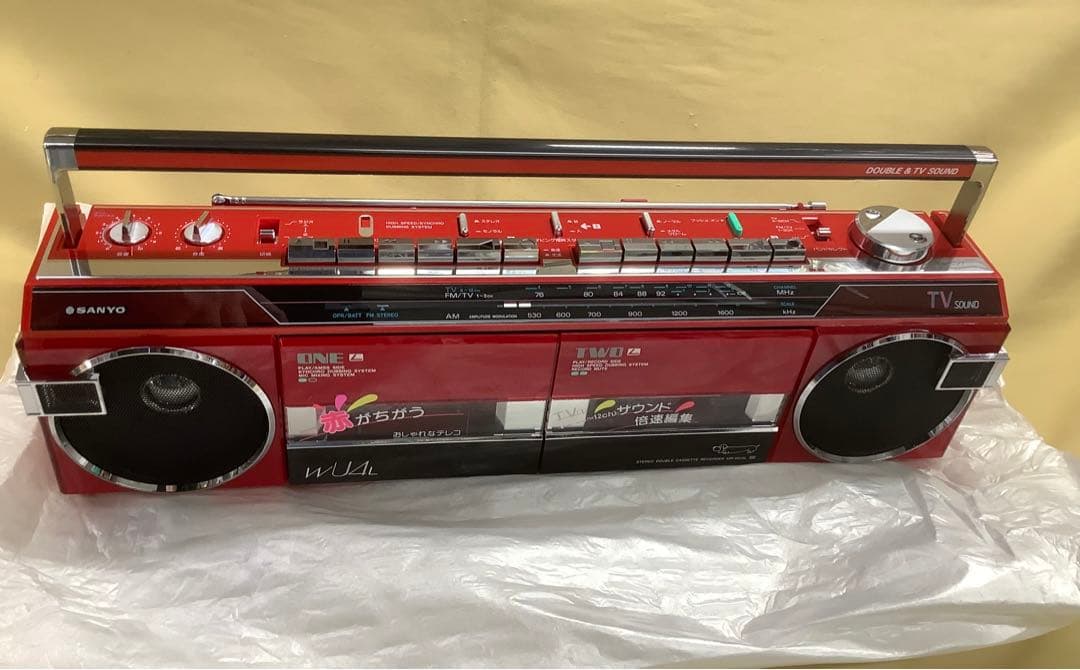 サンヨー おしゃれなテレコダブル MR-WU4L 80年代　未使用