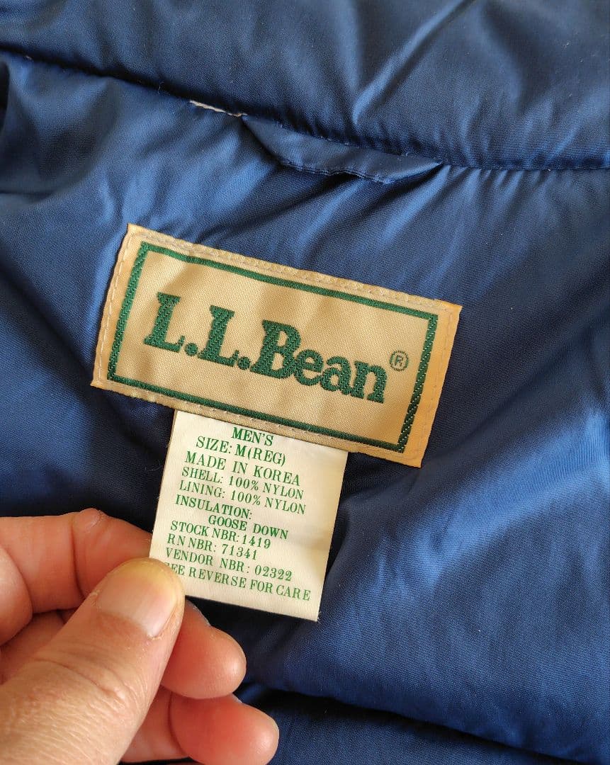L.L.Bean エルエルビーン ダウンベスト ネイビー