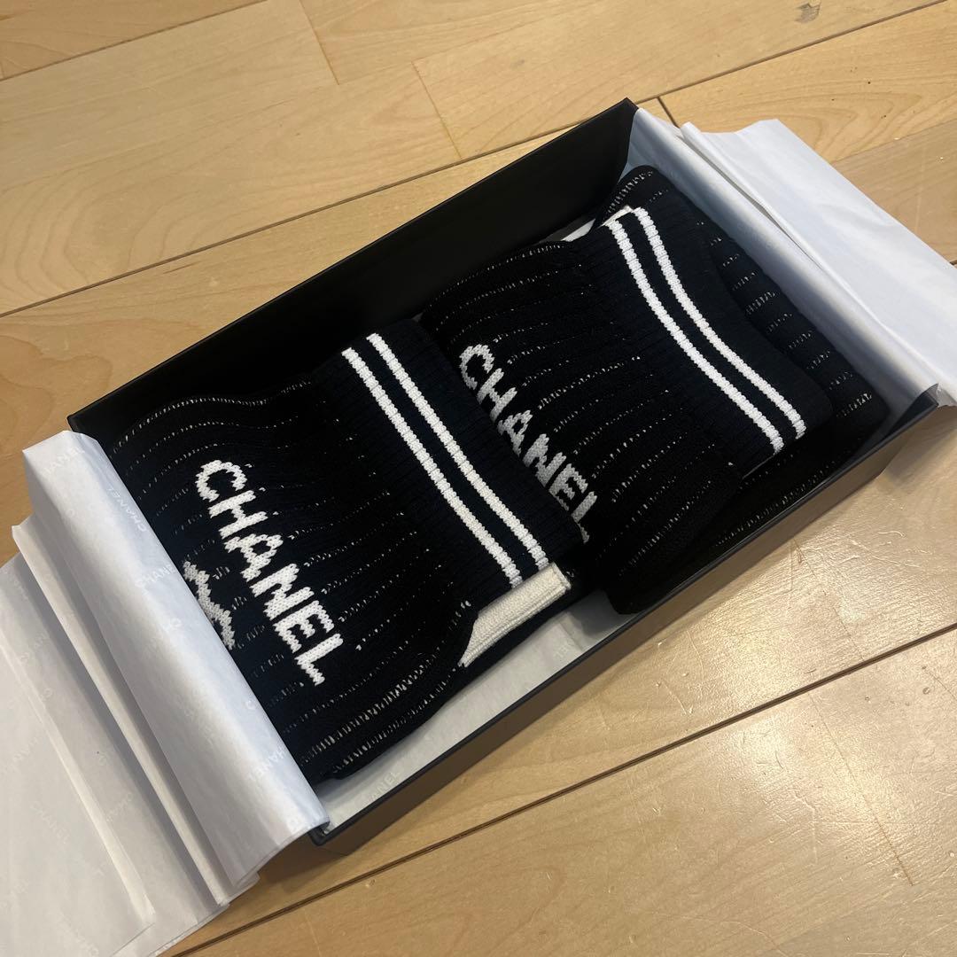 新品未使用　シャネル　レッグウォーマー