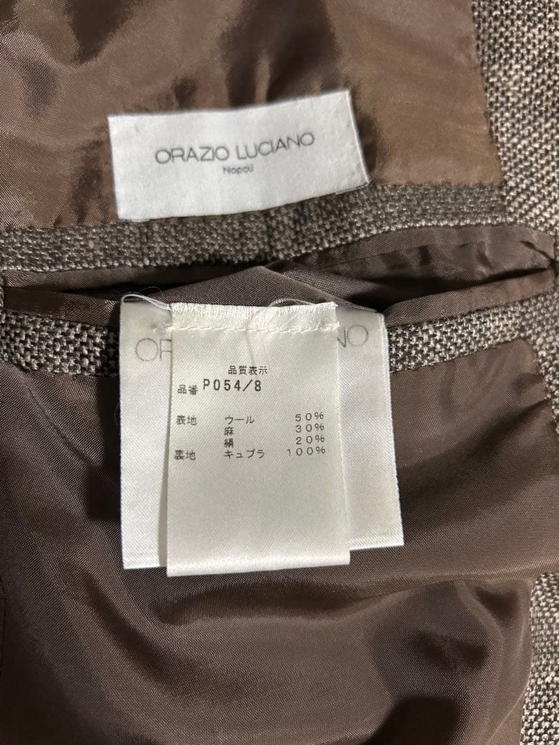 ORAZIO LUCIANO テーラードジャケット　ブラウン　44