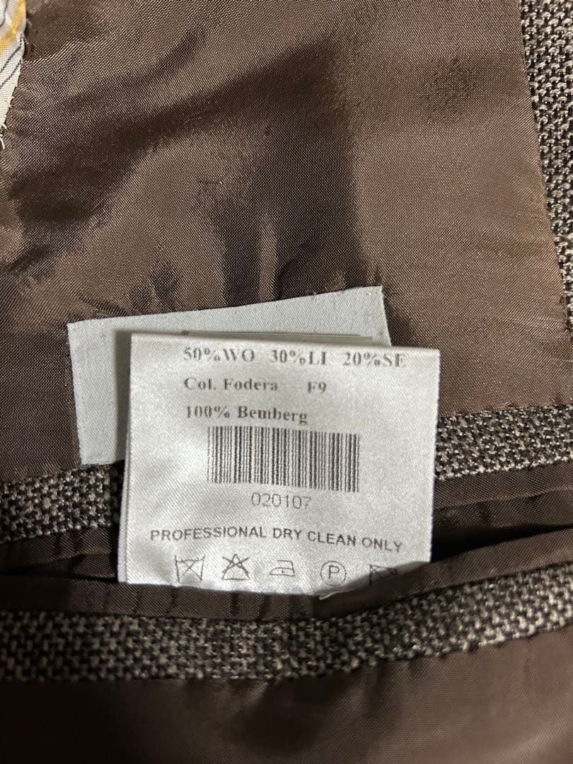 ORAZIO LUCIANO テーラードジャケット　ブラウン　44