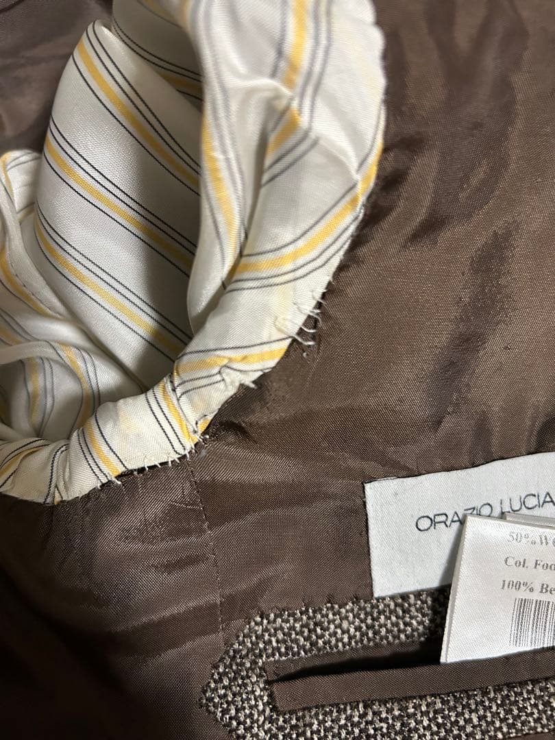 ORAZIO LUCIANO テーラードジャケット　ブラウン　44
