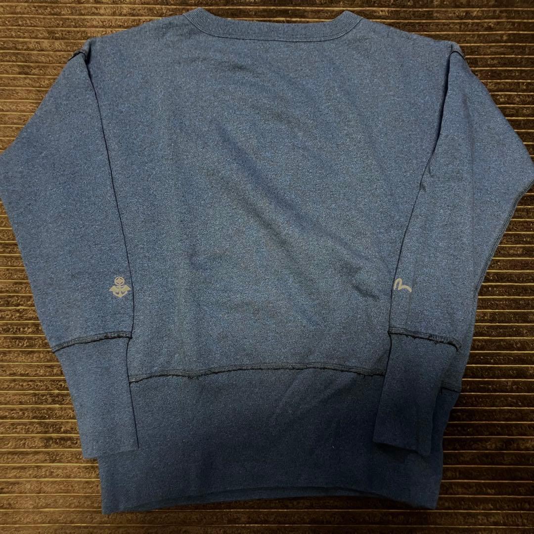 2枚セット エヴィス スウェット 38 M ブラック ダークブルーevisu