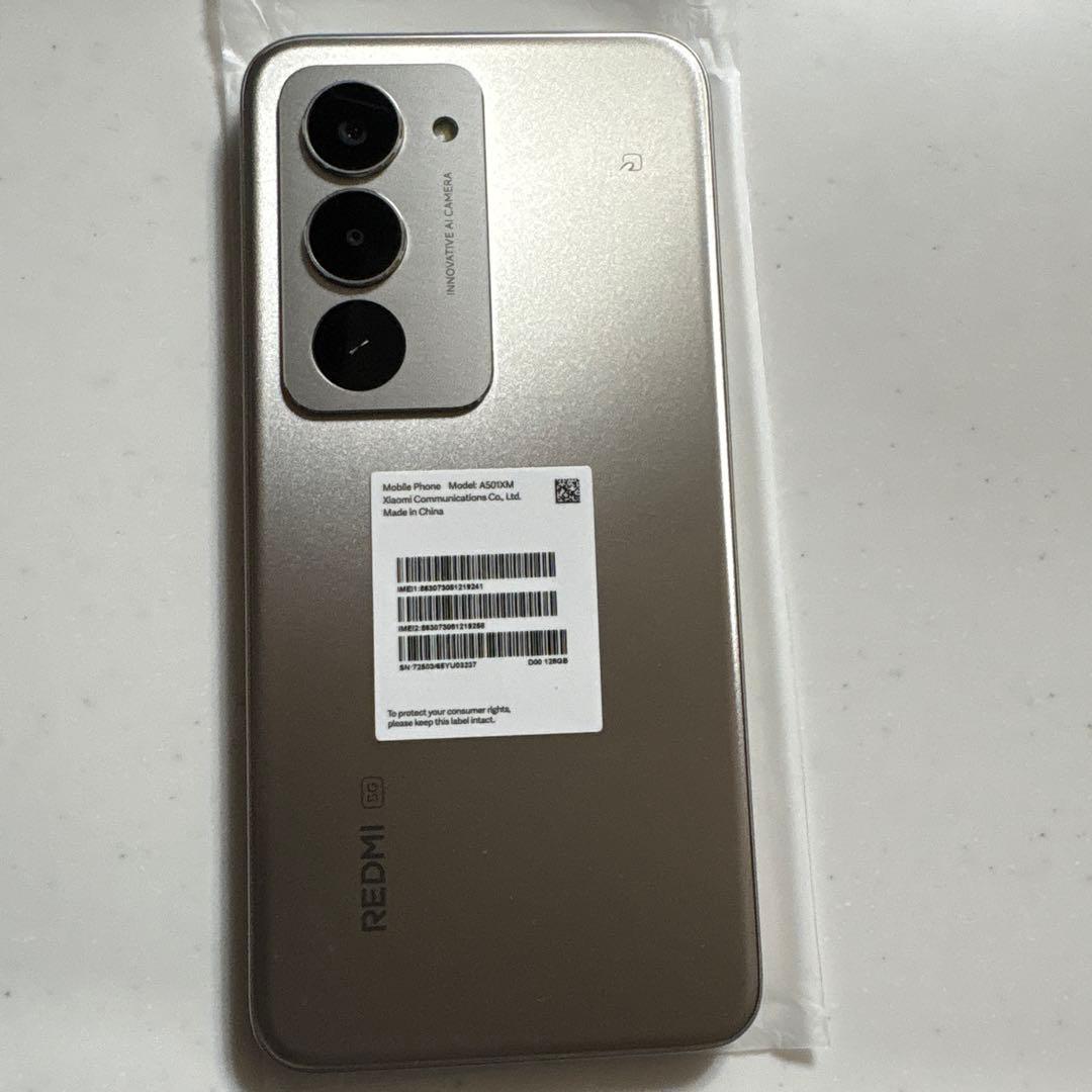 未使用 REDMI 15 5G スマホ チタングレー4GB/128GB