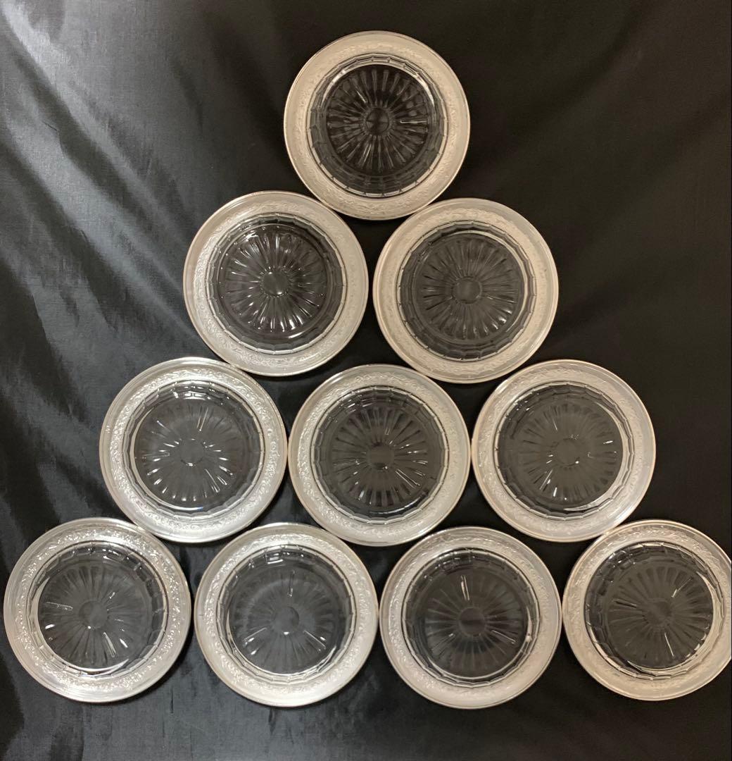 【専用】銀製 silver970 コースター 豆皿 ナッツ皿 おつまみ皿 10個