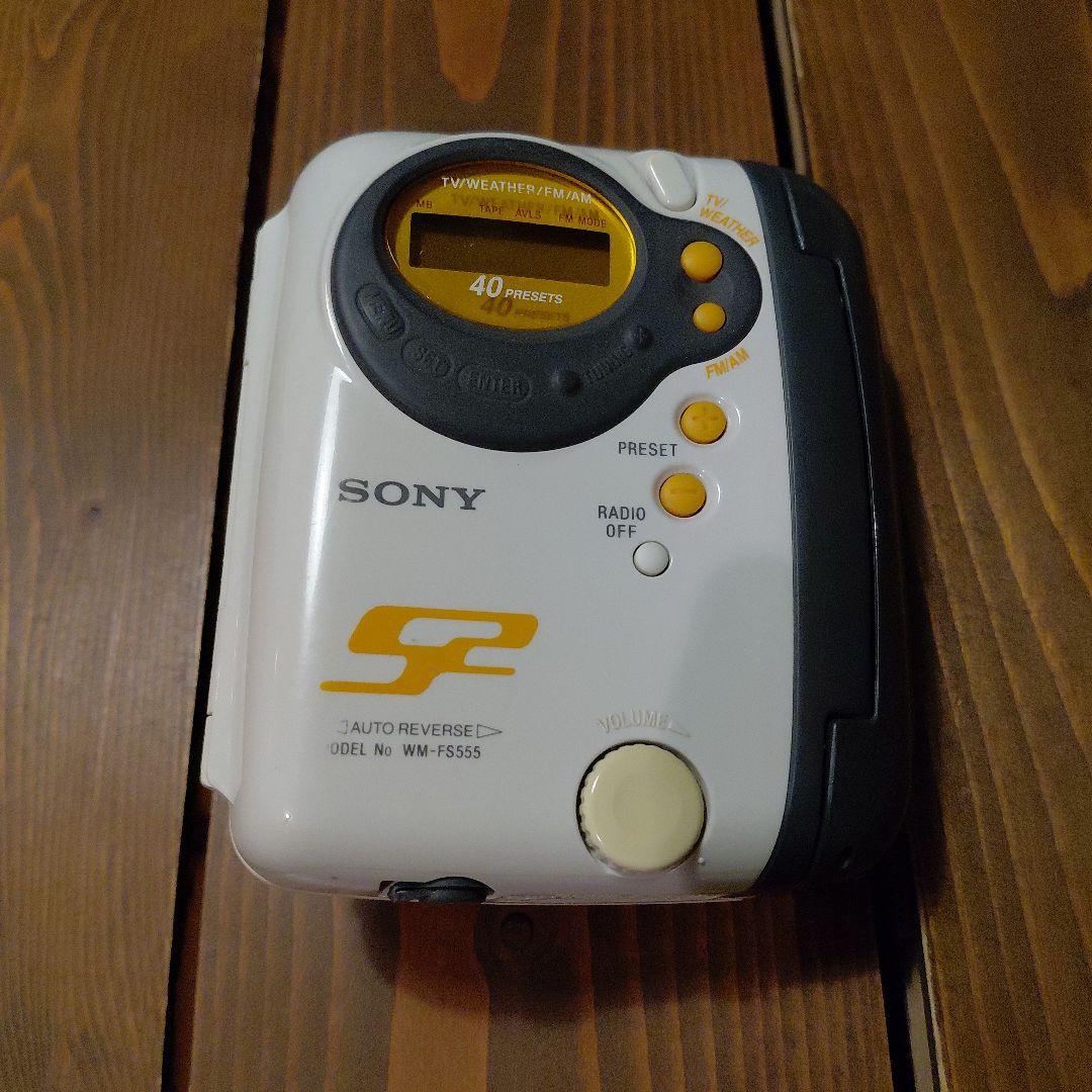 ジャンク品 SONYSPORTS SONY WM-F555 カセットプレーヤー