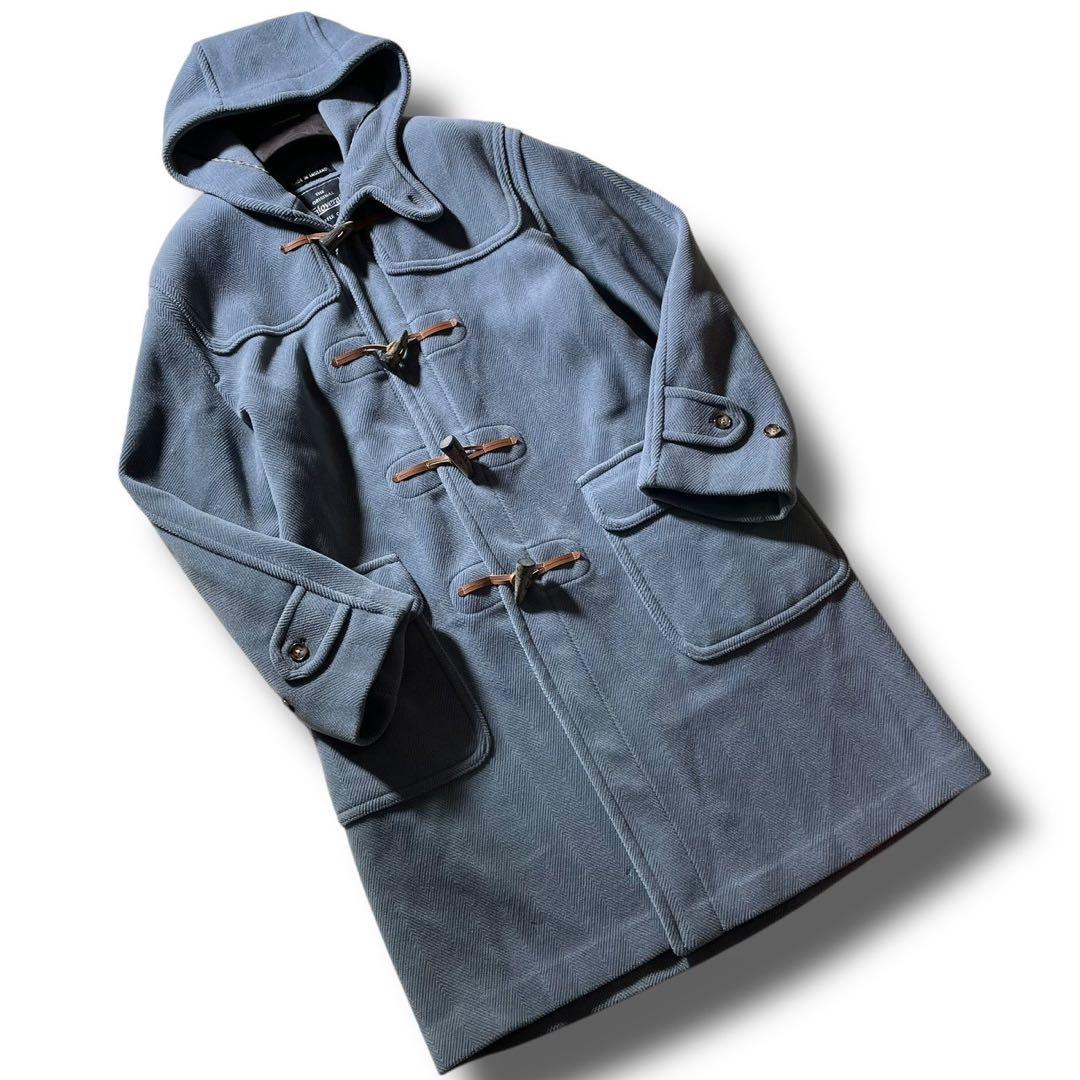 ✨美品・希少✨ グローバーオール ダッフルコート キングストン ヘリンボーン L