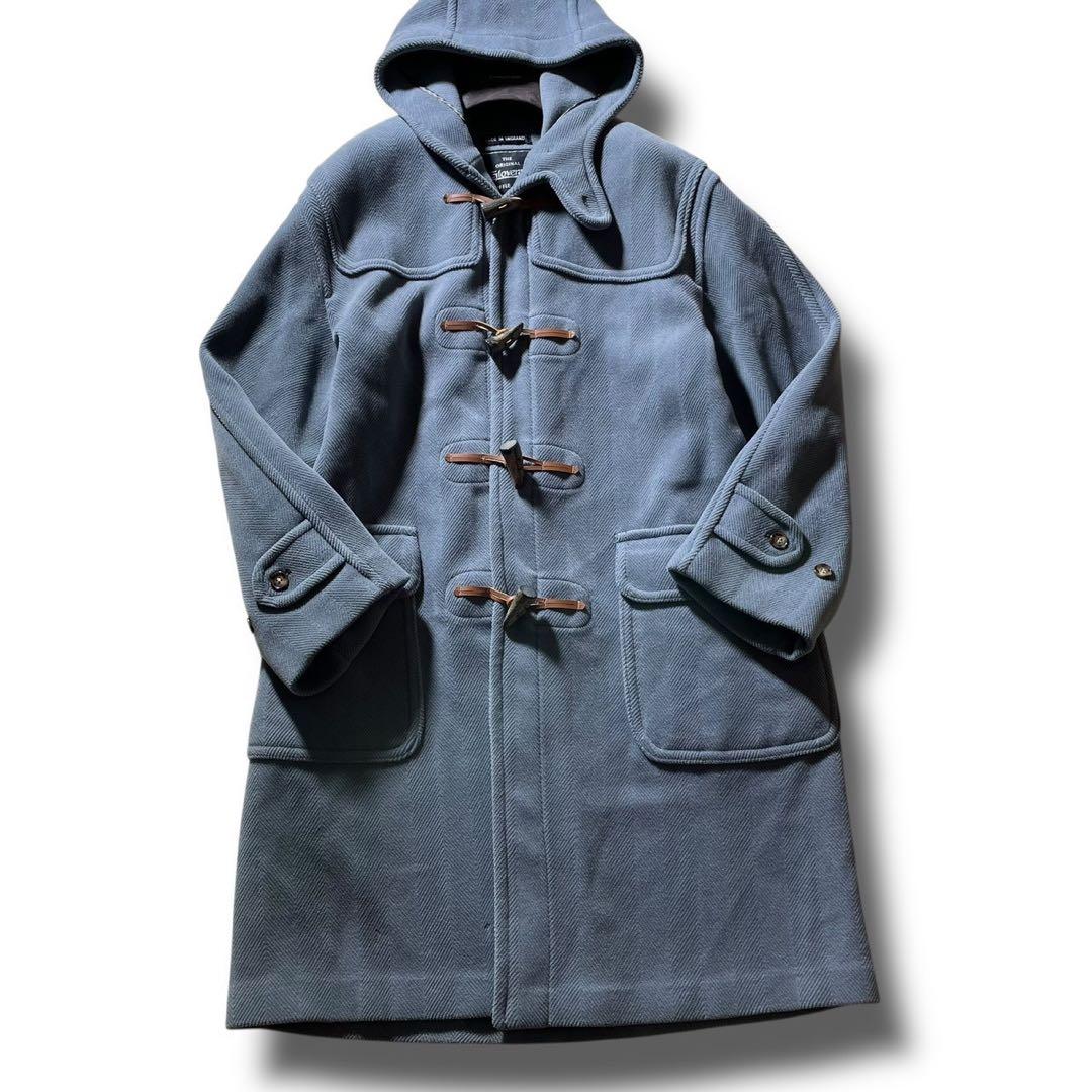 ✨美品・希少✨ グローバーオール ダッフルコート キングストン ヘリンボーン L