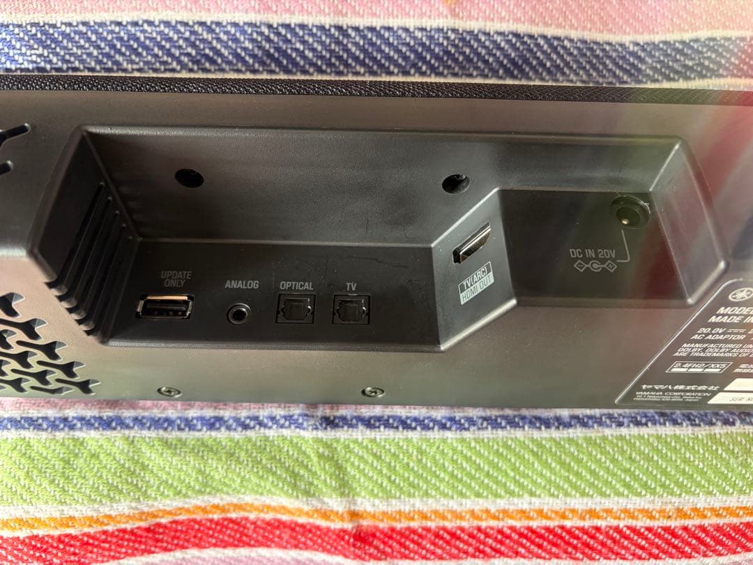 【美品】YAMAHA SR-C20A サウンドバー 黒 2022年製 です。