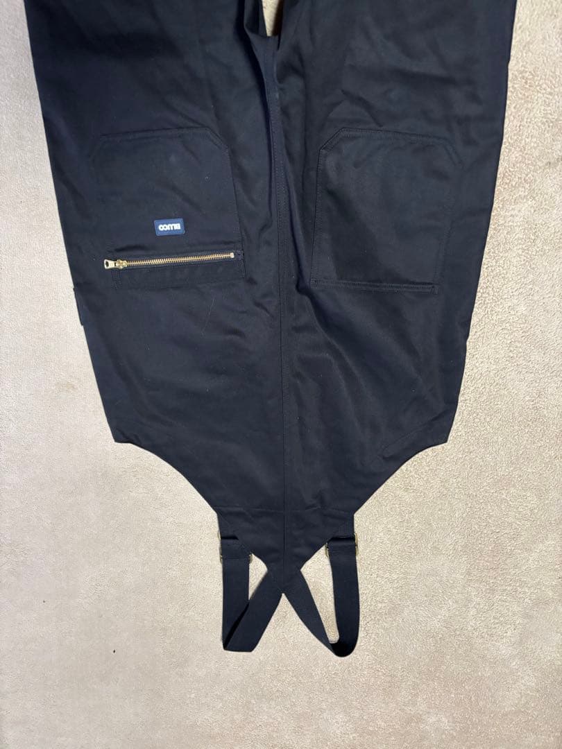 ブルコ　BLUCO ブラックオーバーオール S