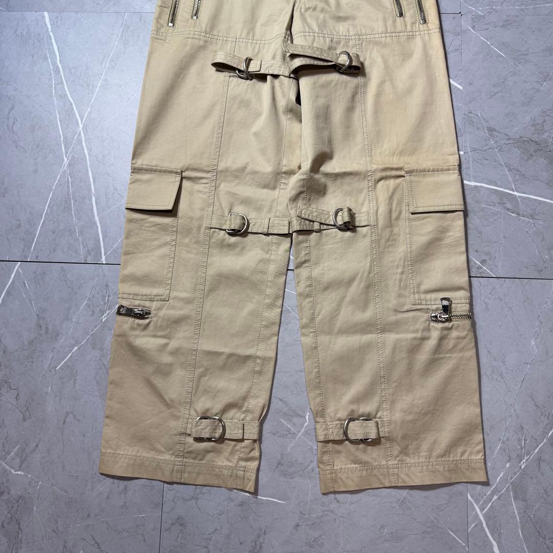 【名作】ドルチェ＆ガッバーナ　D＆G　パラシュート　ボンテージパンツ　ベージュ