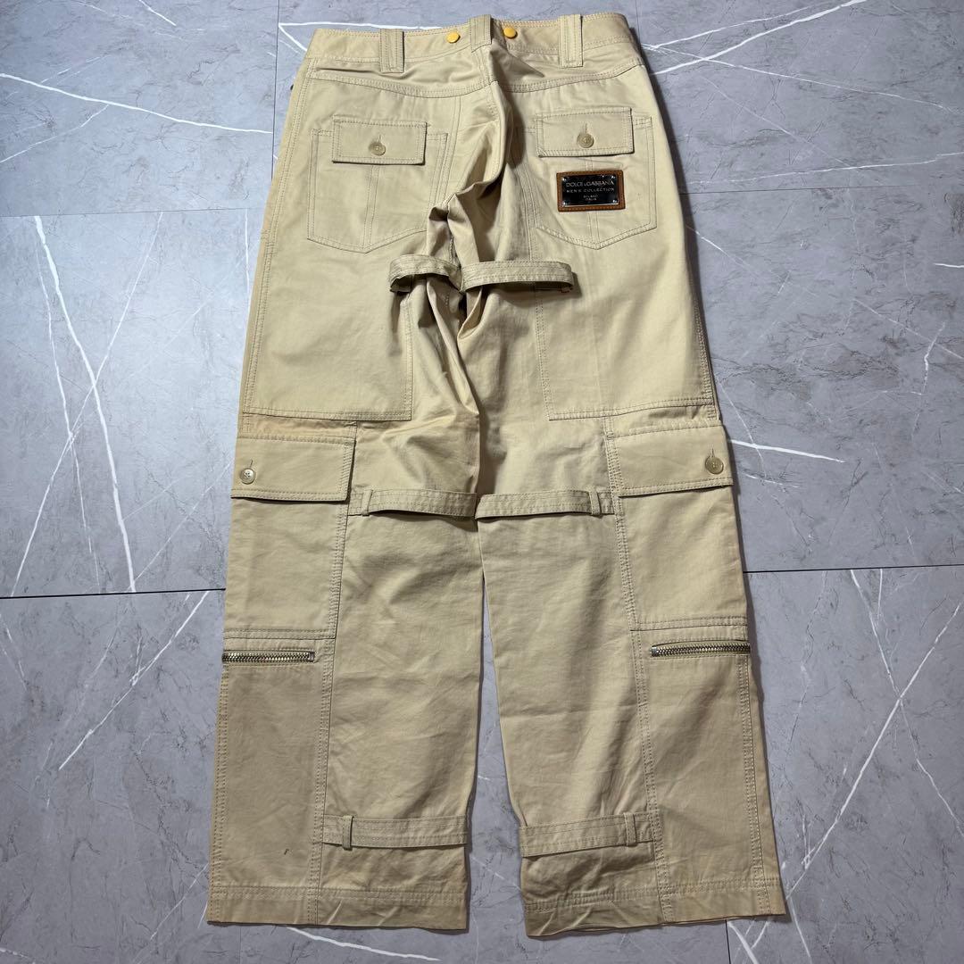 【名作】ドルチェ＆ガッバーナ　D＆G　パラシュート　ボンテージパンツ　ベージュ