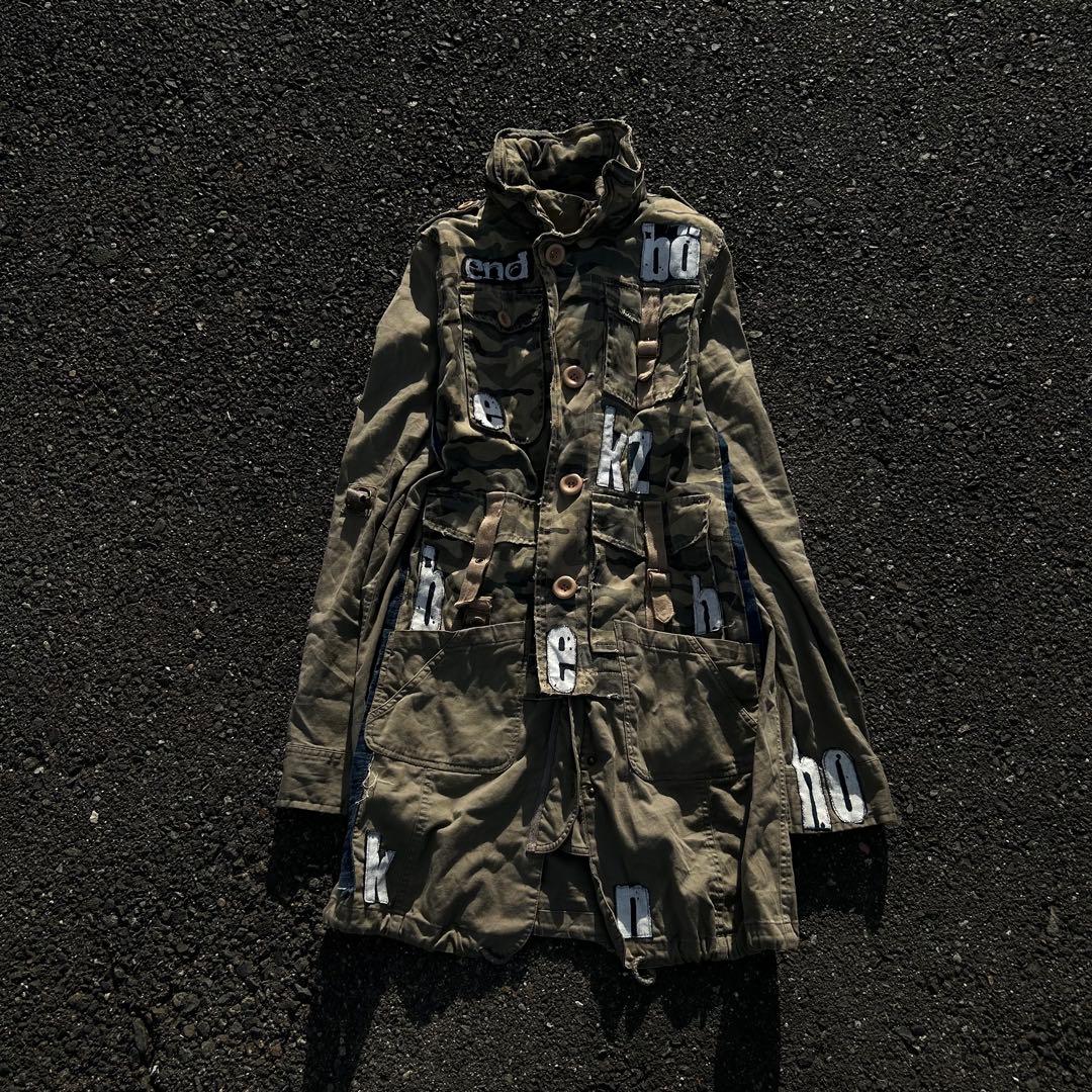 リメイクミリタリージャケット ギミック グランジ パンク archive