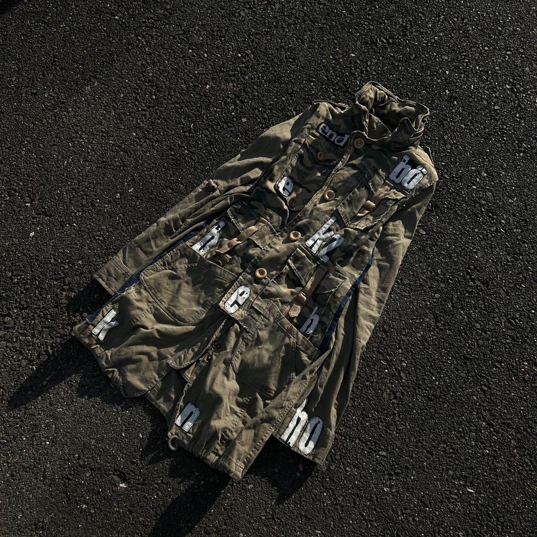 リメイクミリタリージャケット ギミック グランジ パンク archive