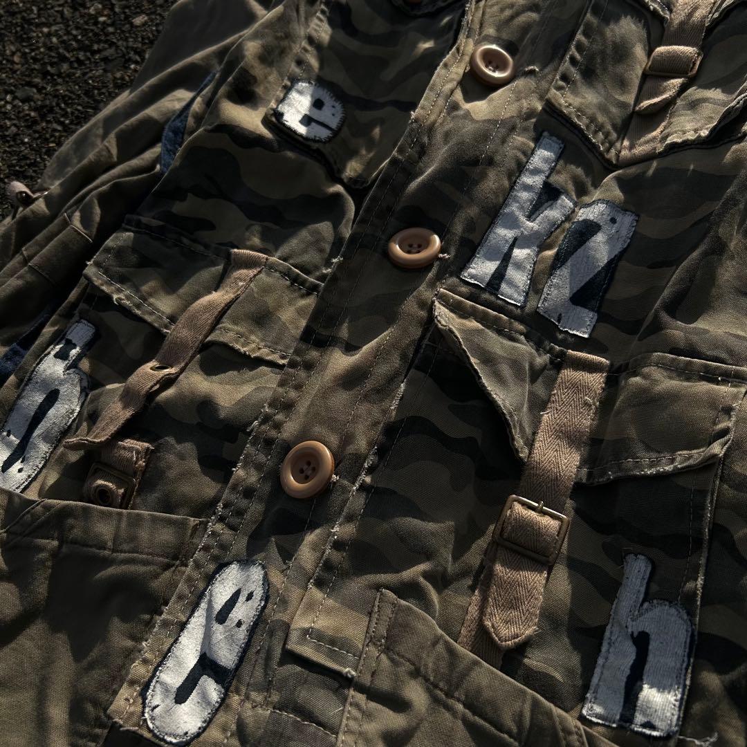 リメイクミリタリージャケット ギミック グランジ パンク archive