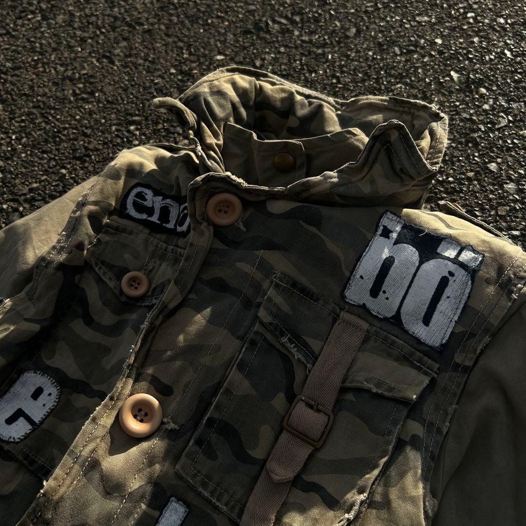 リメイクミリタリージャケット ギミック グランジ パンク archive