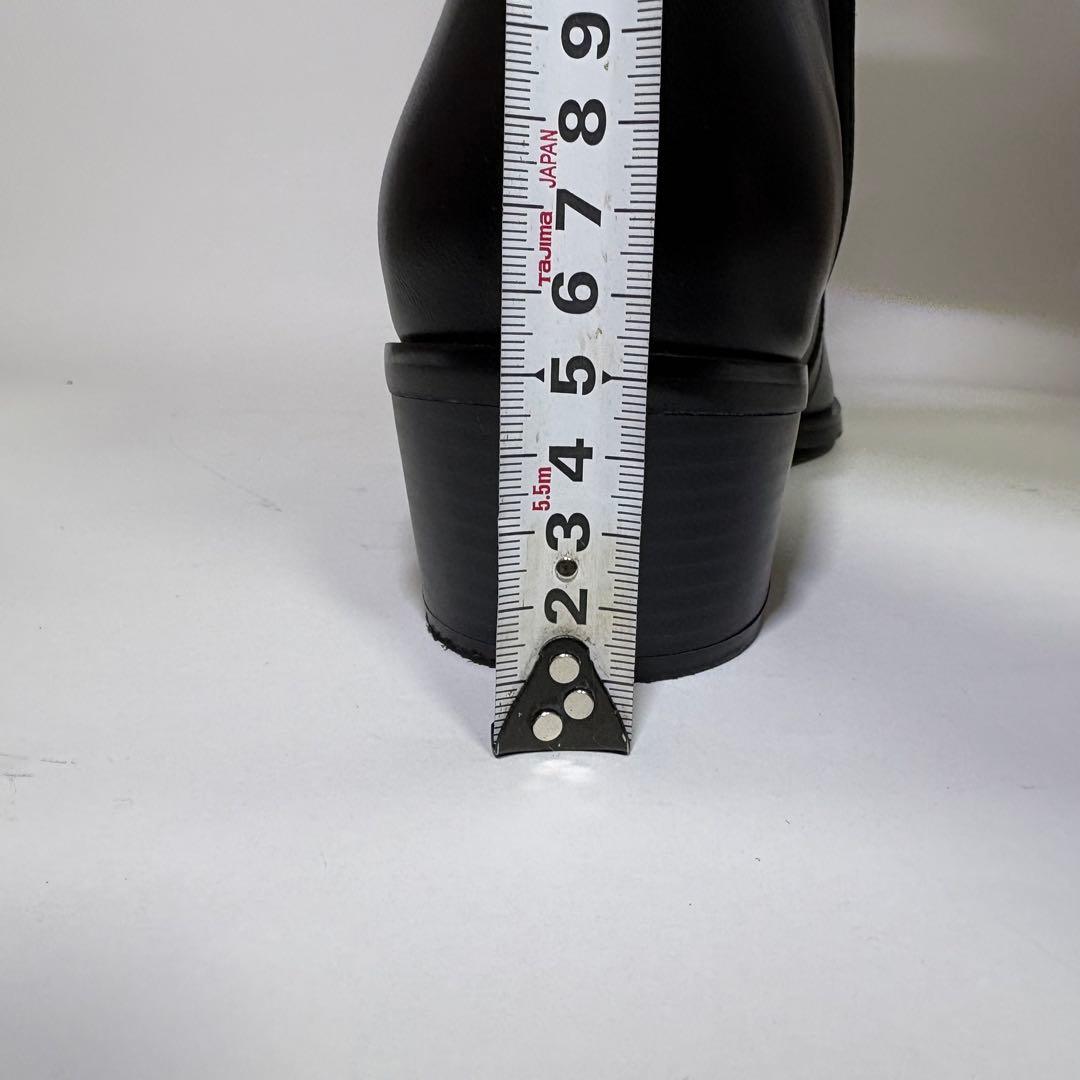 【本革】Lui’s ルイス ヒールレザーブーツ 42 黒 メンズ ウエスタン