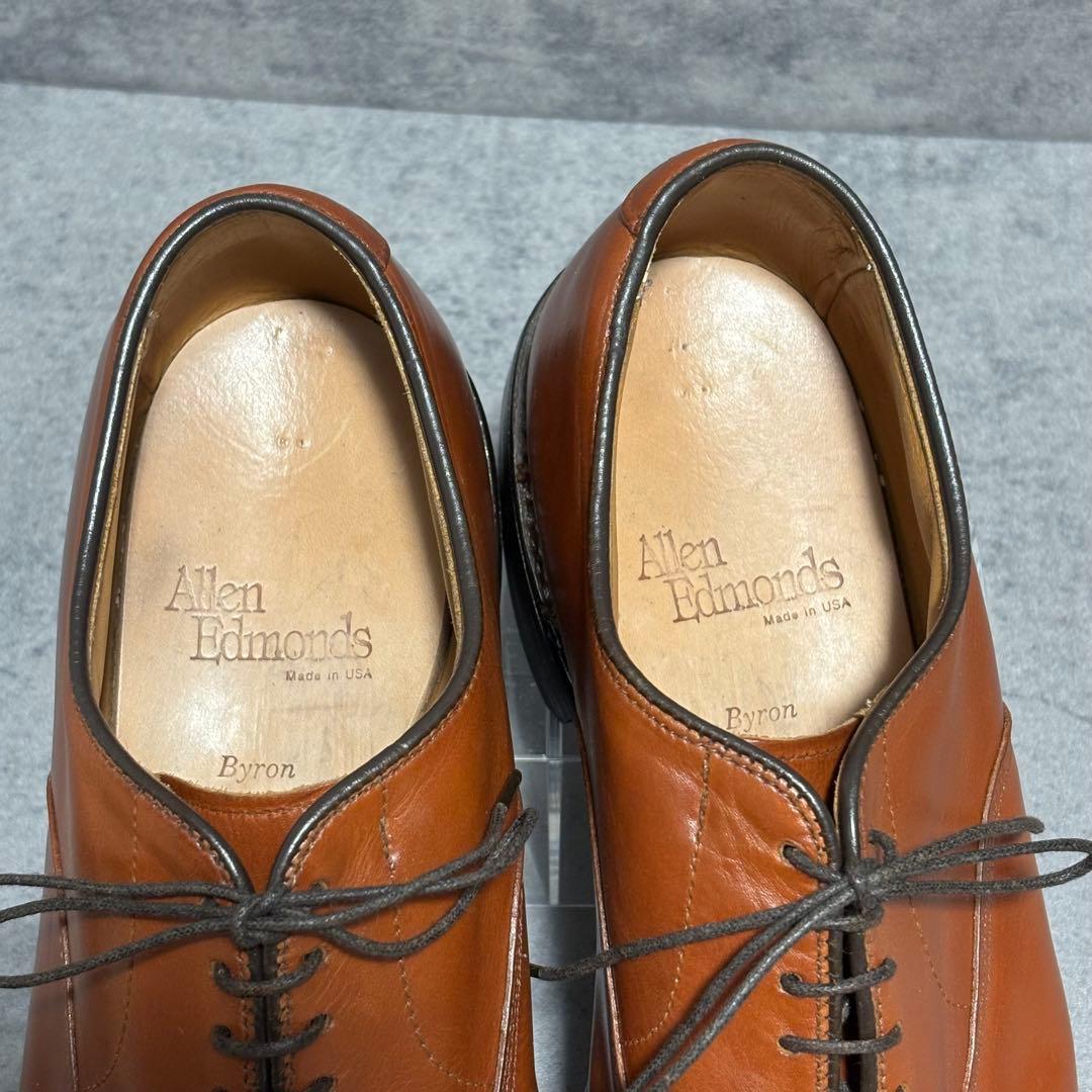 極美品　アレンエドモンズ　ドレスシューズ Byron ブラウン　本革　2042