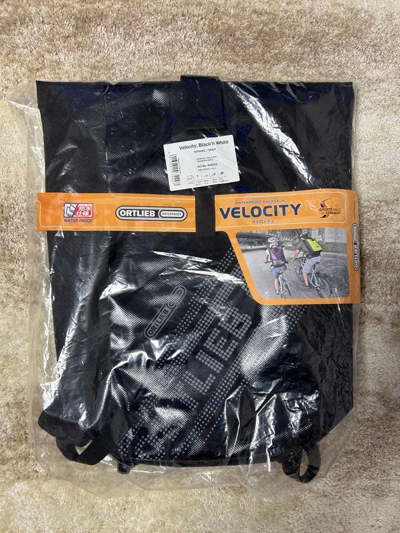 新品！未使用！！オルトリーブ ヴェロシティ バックパック 24L 防水 黒