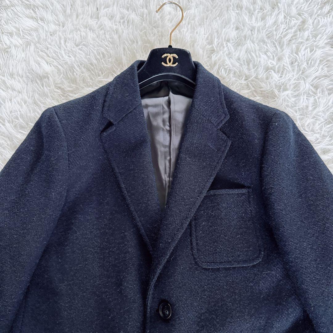 【エディーバウアー】Harris Tweed ジャケット ネイビー Sサイズ