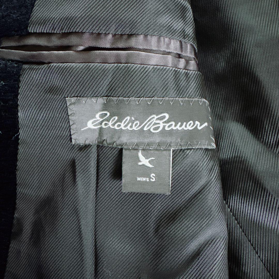 【エディーバウアー】Harris Tweed ジャケット ネイビー Sサイズ