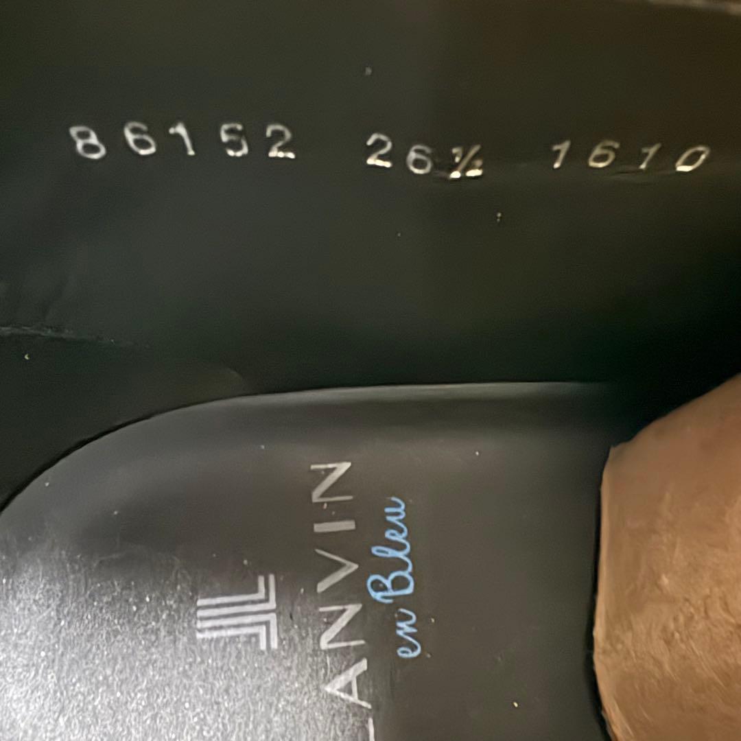 LANVIN en Bleu/ネイビー ハイカット/スウェードシューズ