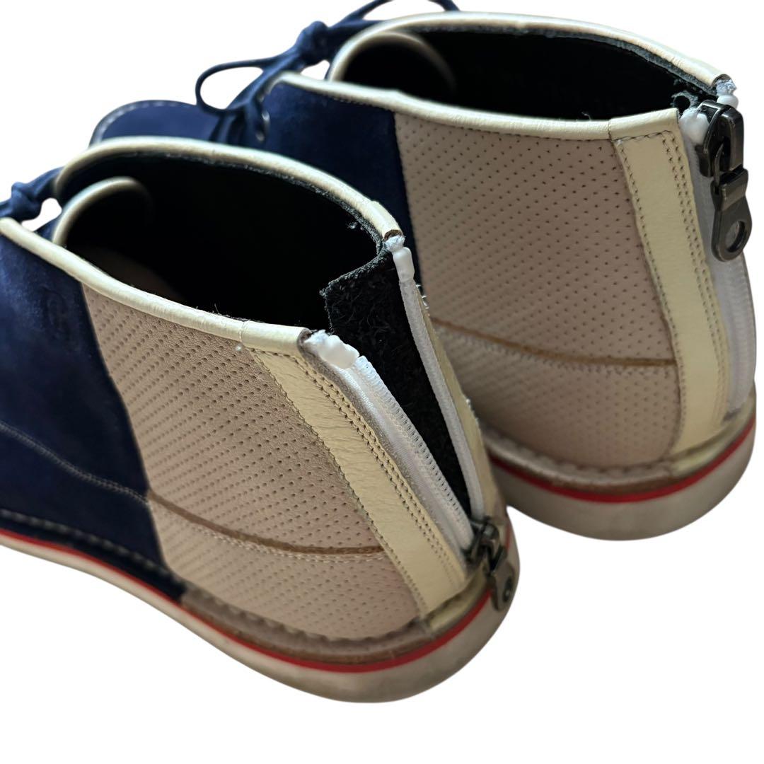 LANVIN en Bleu/ネイビー ハイカット/スウェードシューズ