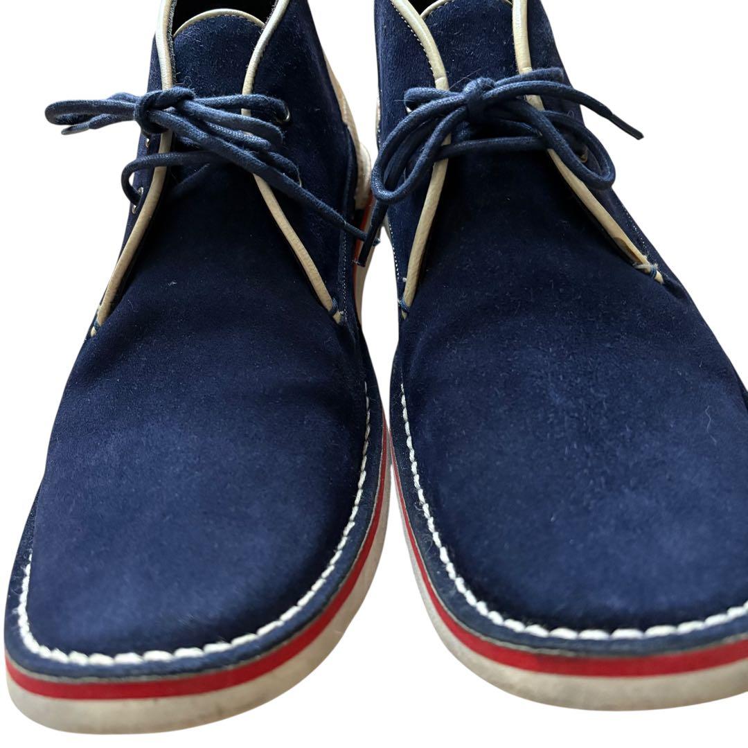 LANVIN en Bleu/ネイビー ハイカット/スウェードシューズ