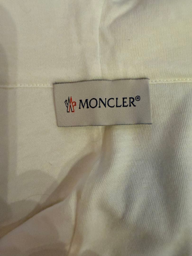 MONCLER フリースロンパース ホワイト