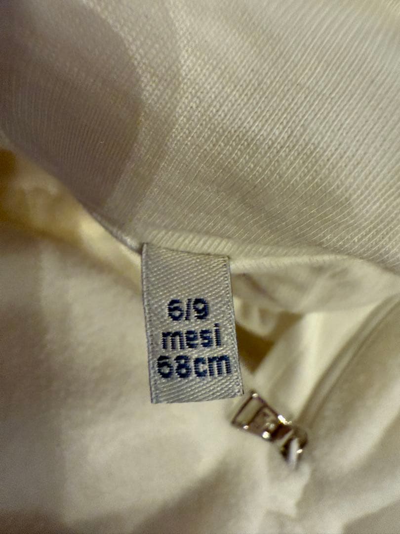 MONCLER フリースロンパース ホワイト