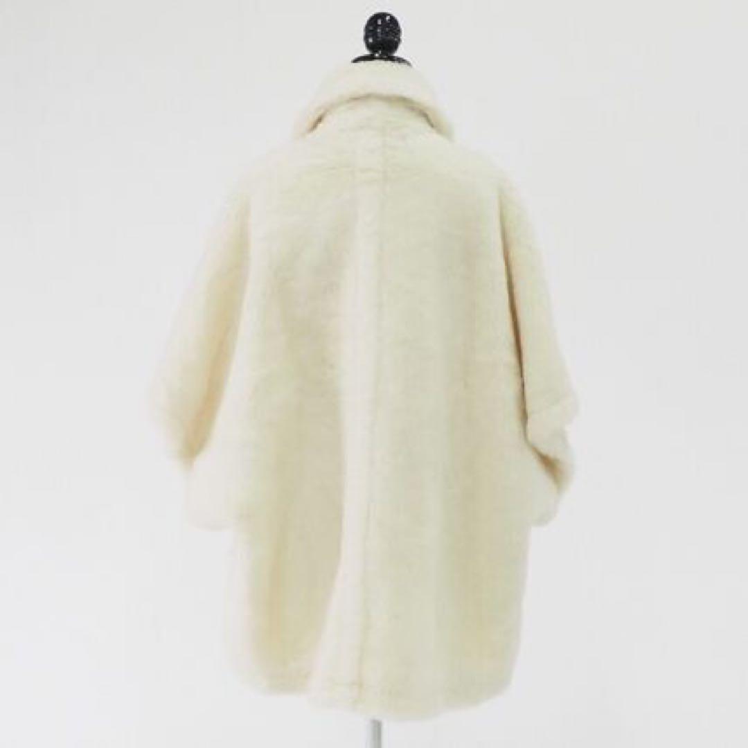 【新品】MAXMARA TEBE ケープ　ポンチョ　ホワイト