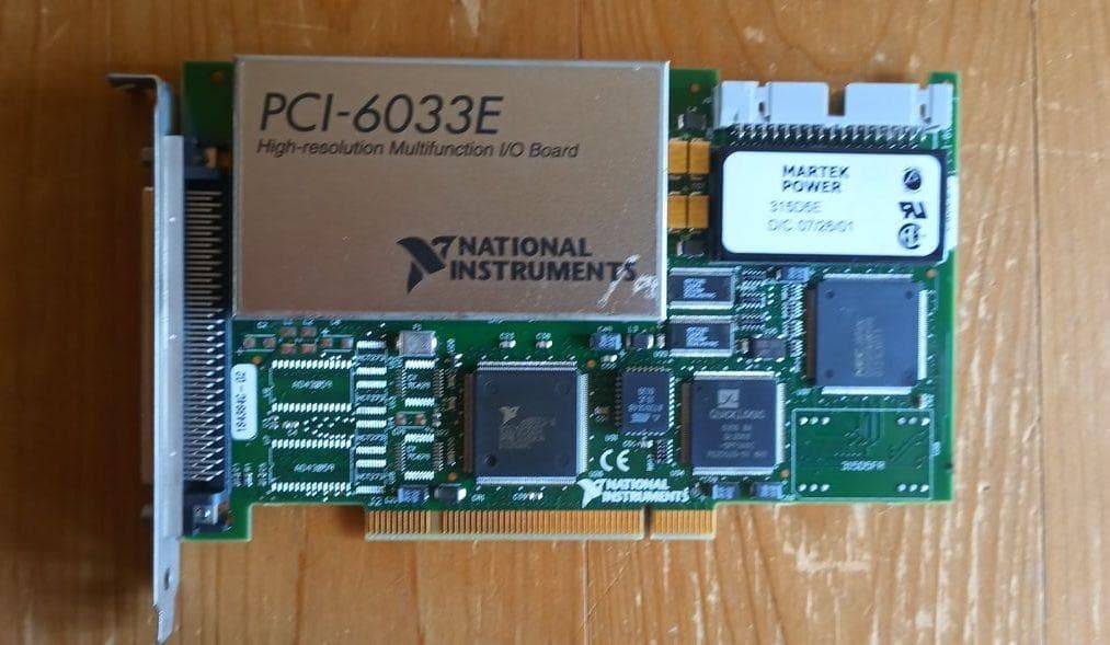 [現状渡しNCNR] NI製PCI-6033E 拡張カード