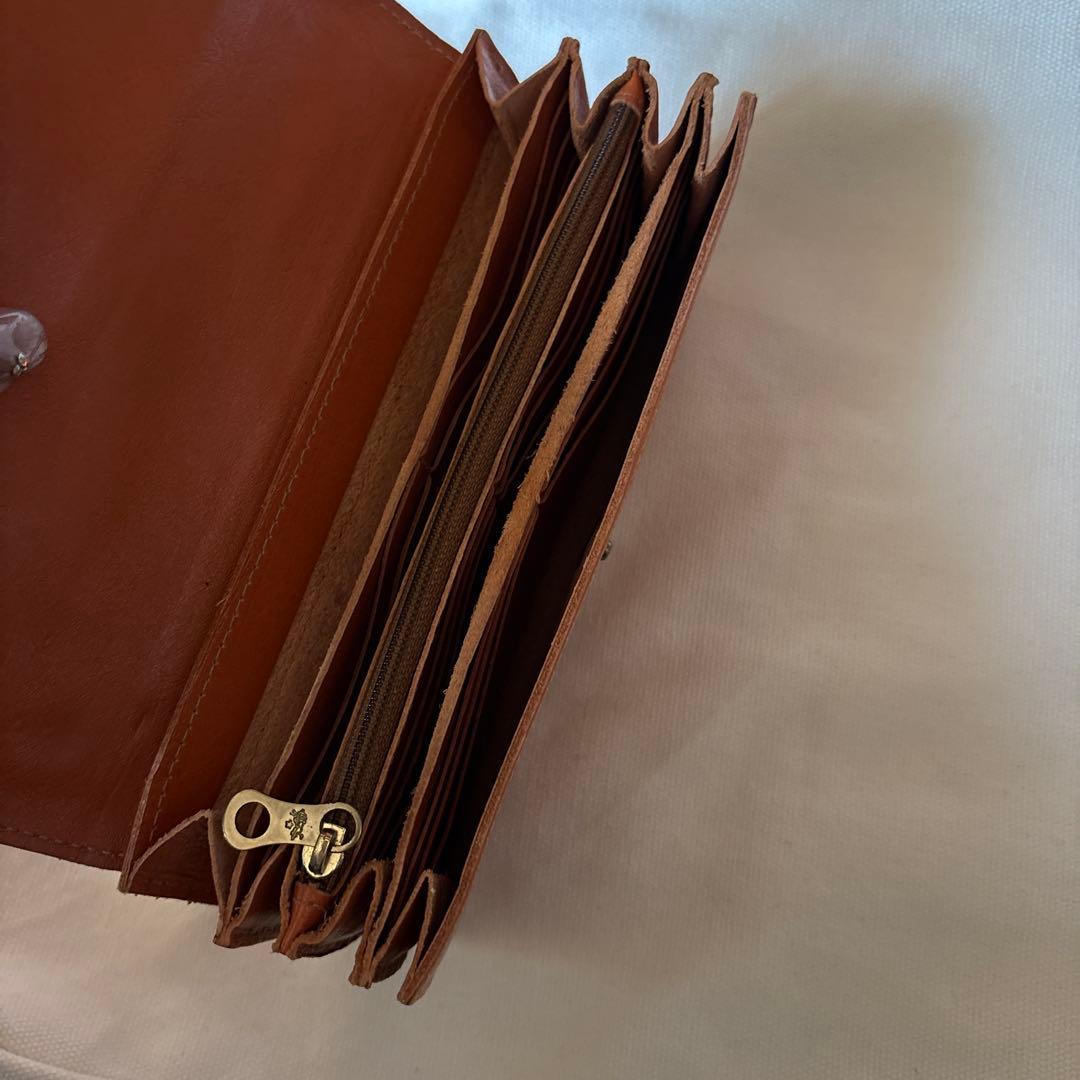 IL BISONTE 長財布 ブラウン レザー