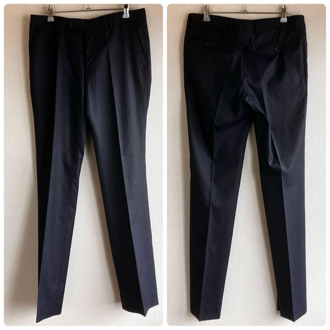 カルバンクライン ビジネススーツ ネイビー シャドーストライプ 上下セット