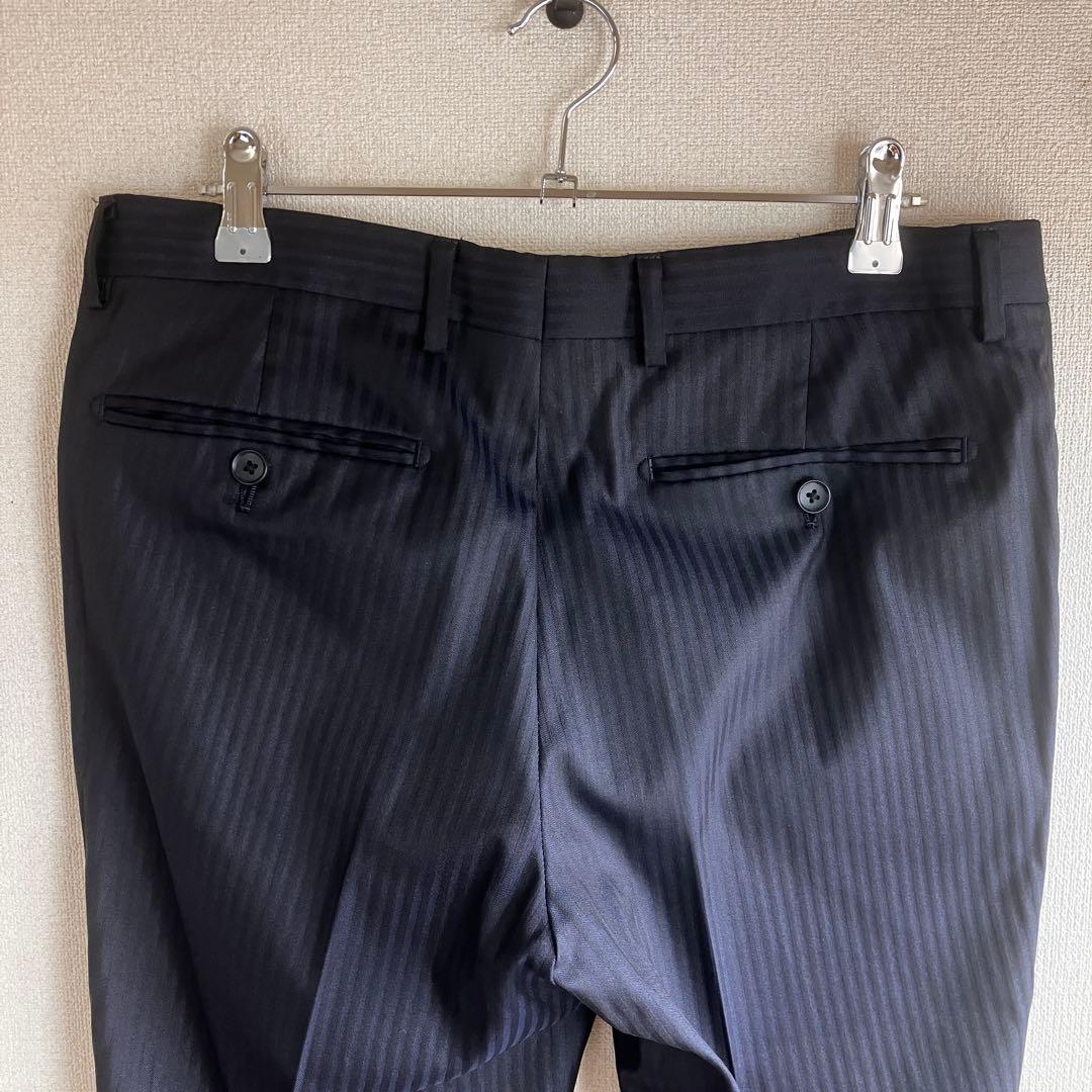 カルバンクライン ビジネススーツ ネイビー シャドーストライプ 上下セット