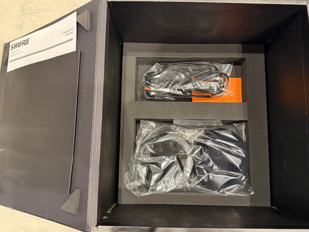 SHURE ( シュア )SRH1840-BK 開放型モニターヘッドホン