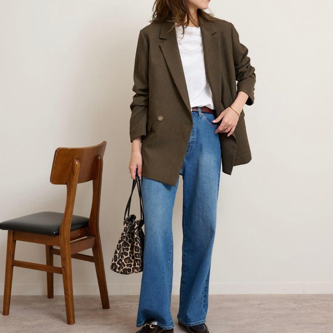 relumeシャークツイードテーラードジャケット