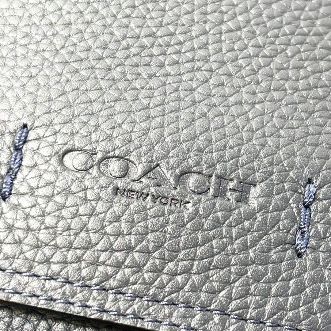 美品　コーチ　ゴッサム　レザー　クロスボディバッグ　C0241 シボ革　ネイビー