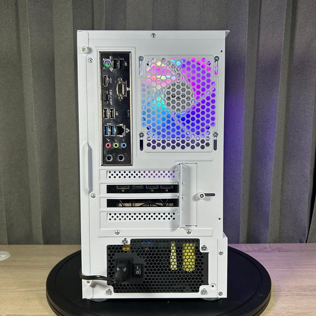 高性能 白 ゲーミングPC RX5700xt Windows11 ワイルズ超快適