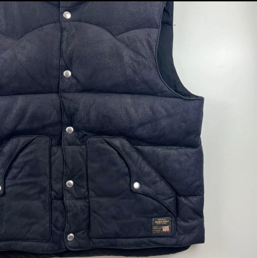 DENIM&SUPPLY デニムアンドサプライ ダウンベスト XS-S艶黒系