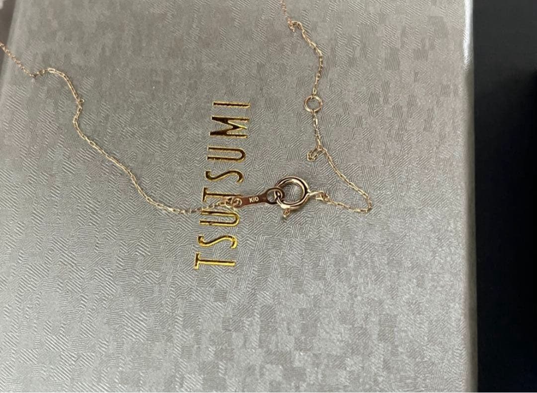 ツツミ　ジュエリー　ガーネット　k10 イエローゴールド　40cm 未使用