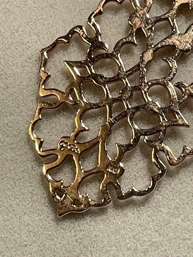 値下げ【agete】K10 ジャスミンチャーム※ageteチェーン付き