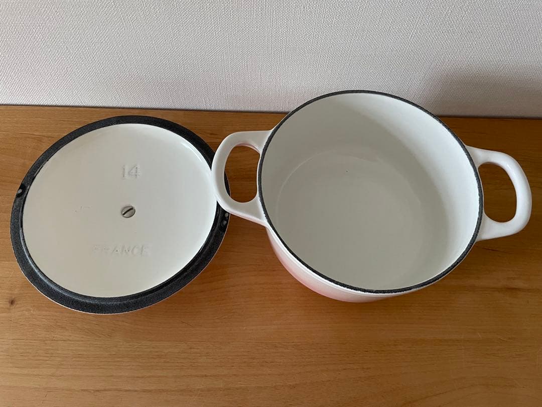 ルクルーゼ LE CREUSET ココットロンド 14cm パウダーピンク