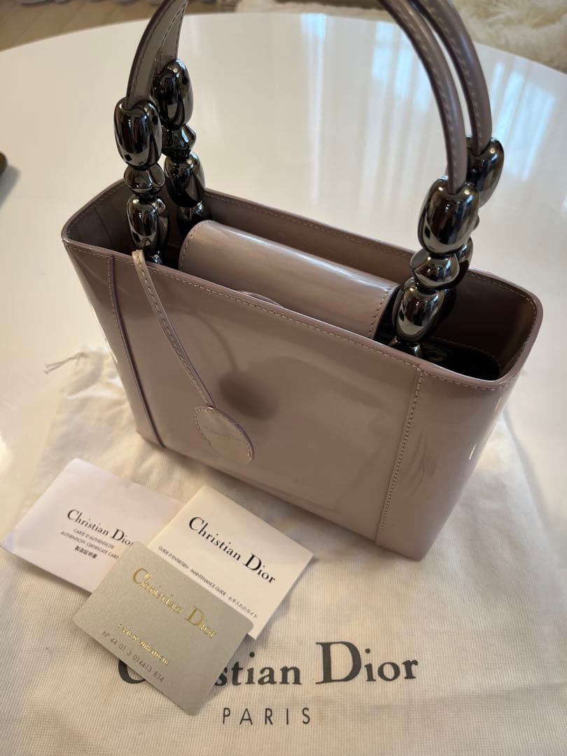 Christian Dior ハンドバッグ ピンクベージュ