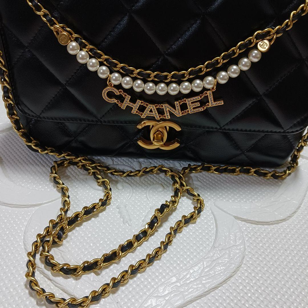 シャネルノベルティバッグ　チェーンショルダー　ブラック