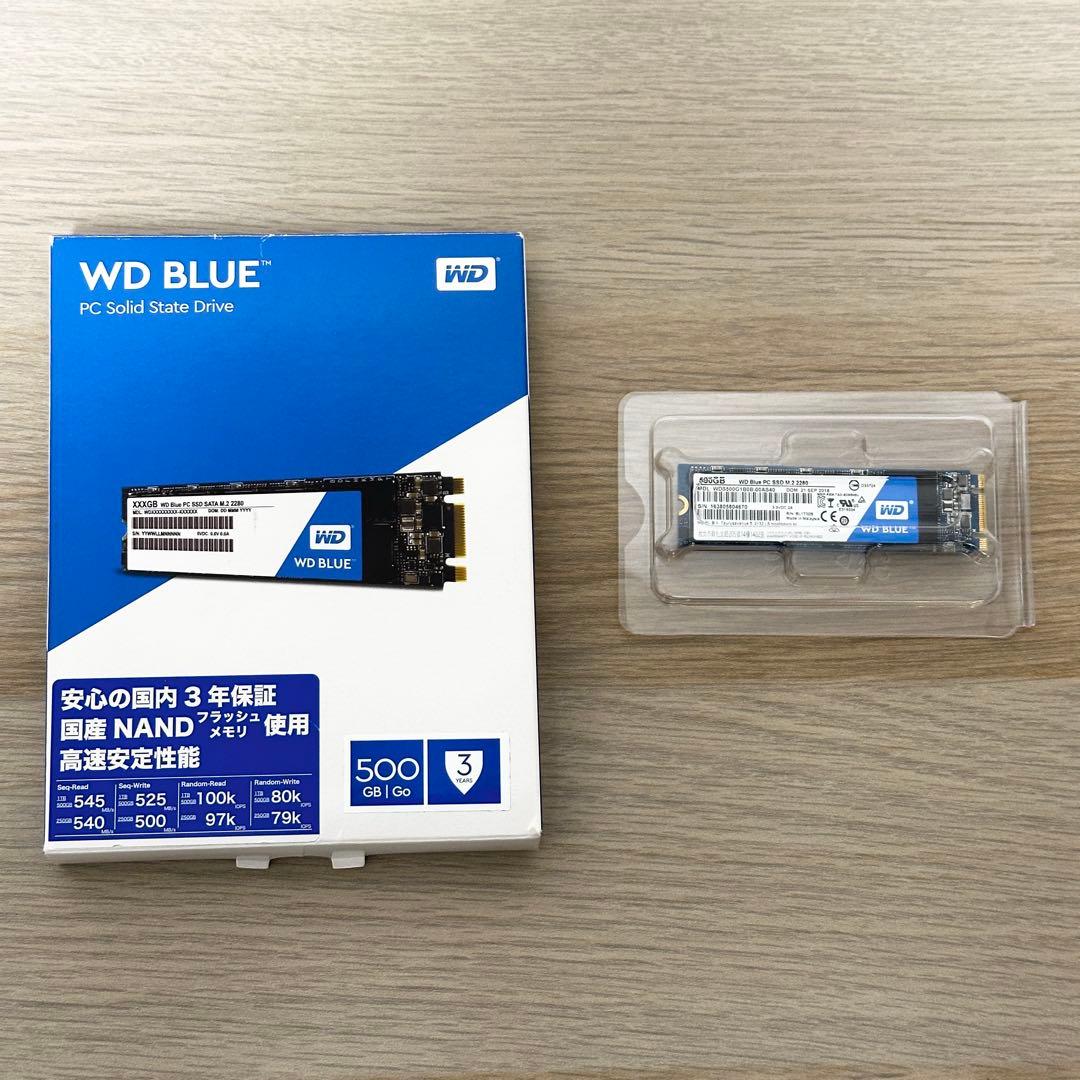 稼働144時間✨ WD Blue M.2 2280 SSD 500GB NVMe