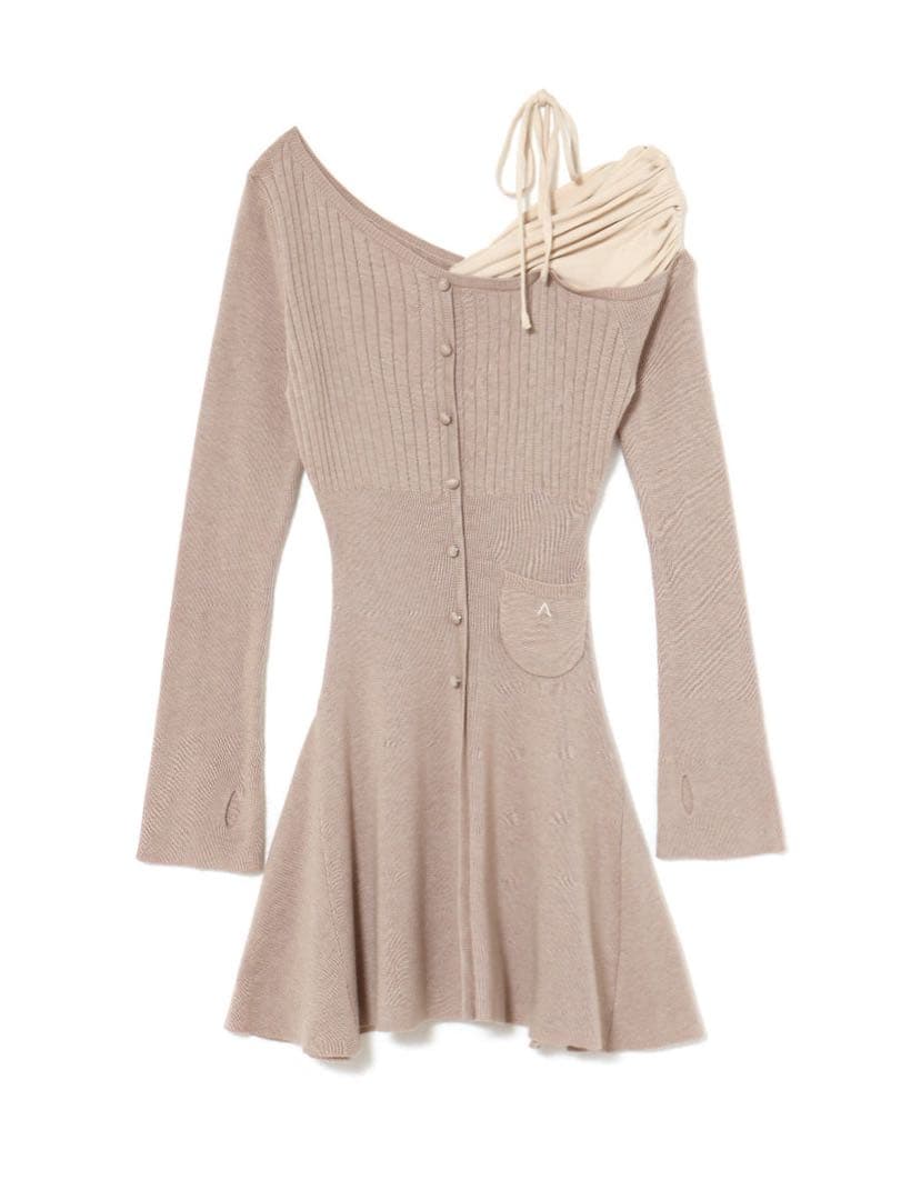 andmary Helen knit flare mini dress新品未使用