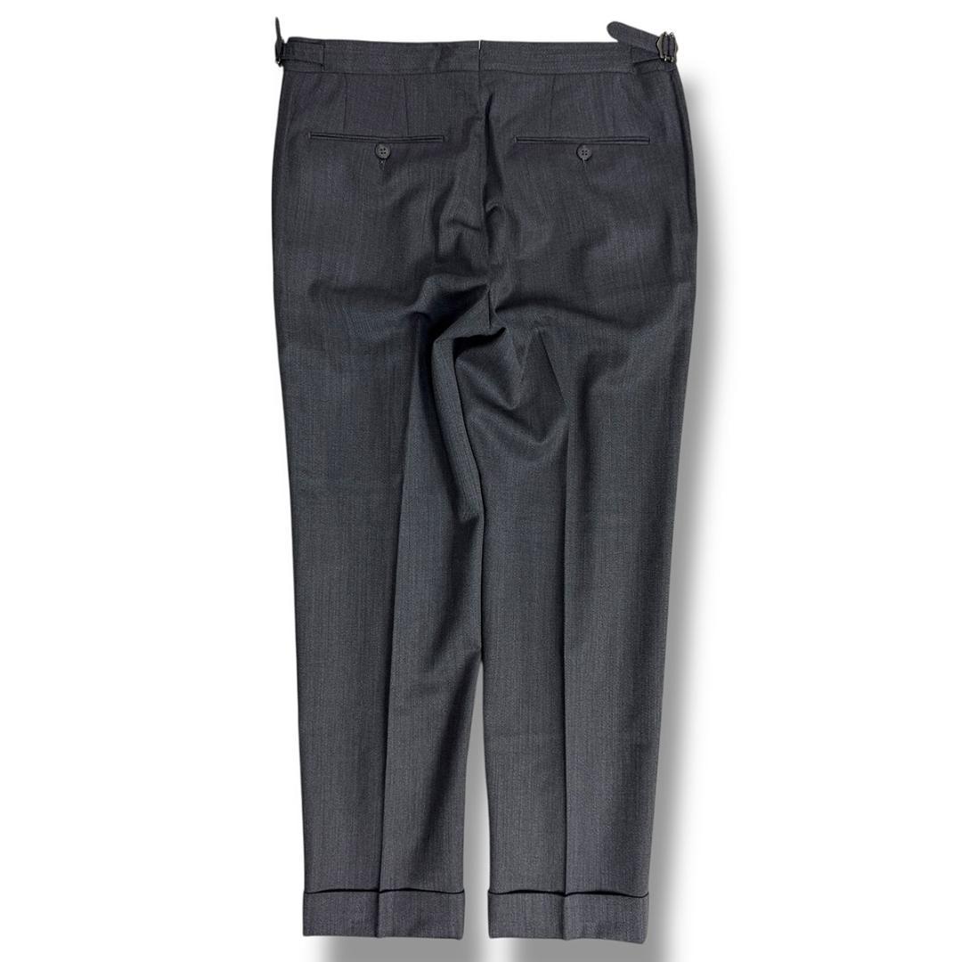 J5224 美品 ジェルマーノ ツイル2Pサイドアジャスタースラックス 48