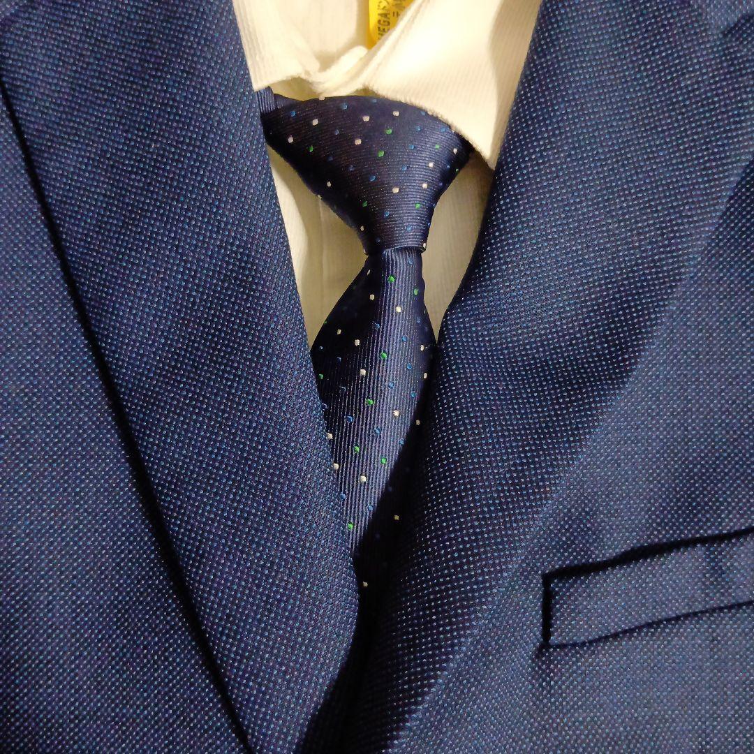 zara 150 スーツ☆男の子 卒業式 濃いネイビー 細身シルエット