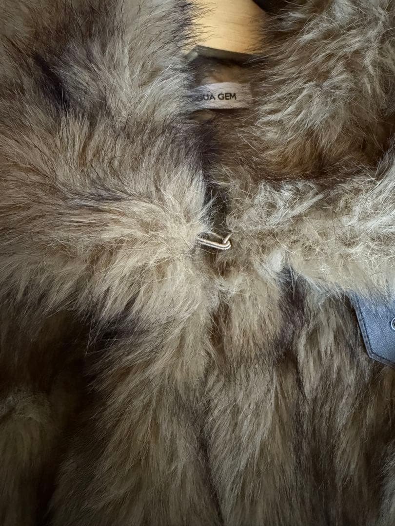 lagua gem POCKET POINT FAUX FUR コート　BEG